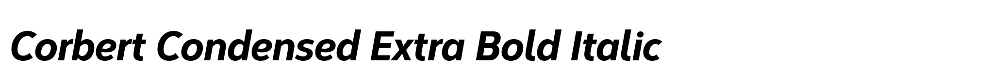 Corbert Condensed Extra Bold Italic image
